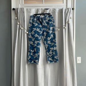 Floral jeans